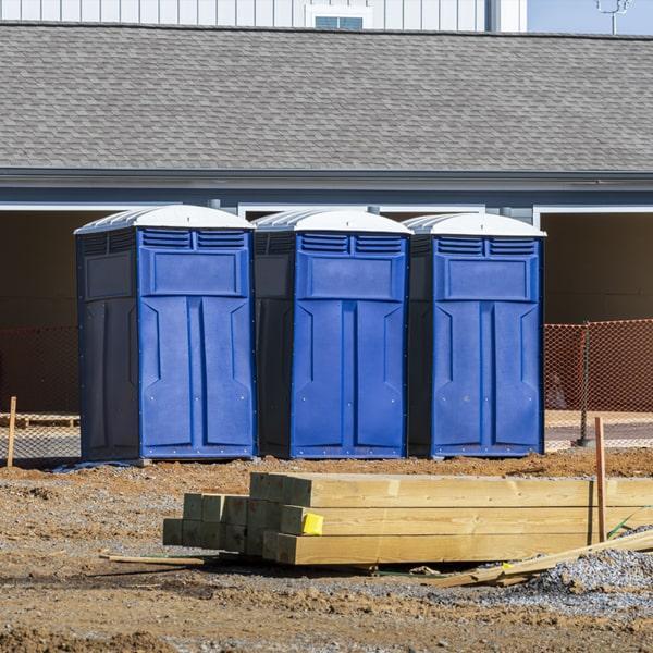 Heavy-duty construction site porta potty in Big Rapids, Michigan